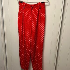 Vintage Laura & Jayne collection Red star Pants size 14